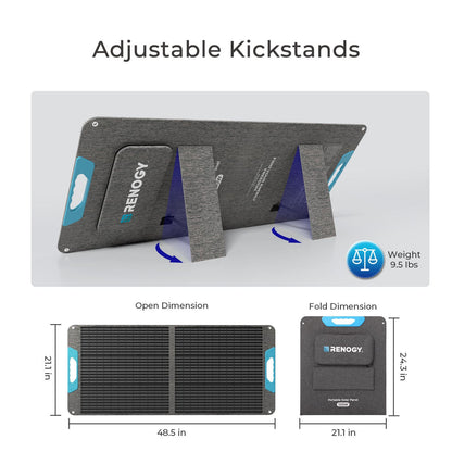 100W Portable Solar Panel