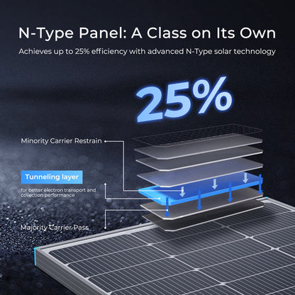 16BB N-Type 100W Solar Panel