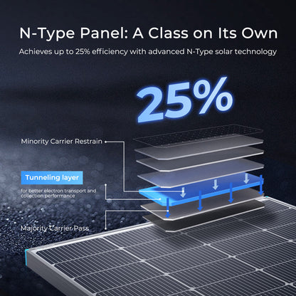 16BB N-Type 250W Solar Panel