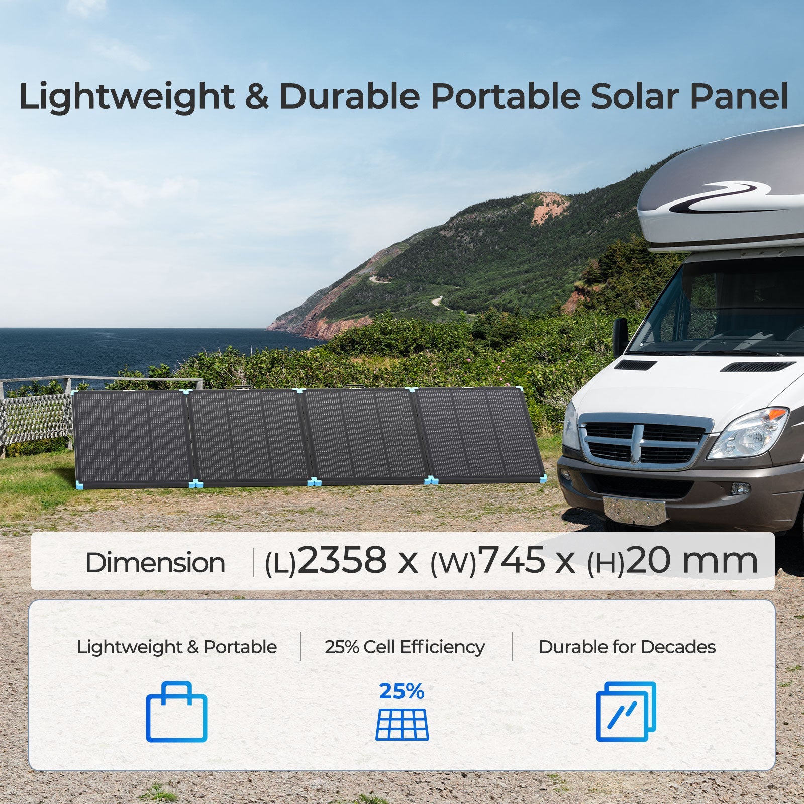 400W Lightweight Portable Solar Suitcase