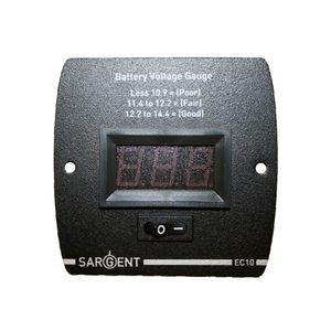 Sargent EC10 Digital Control Panel Battery Voltage Gauge