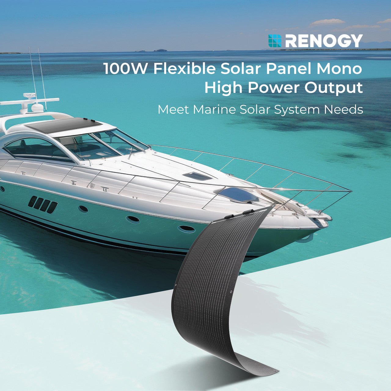 100W Lightweight Monocrystalline Solar Panel