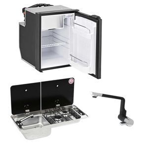 Indel B Cruise 49 Fridge, Can Hob/Sink and Cold Tap Bundle (LH Sink)