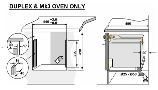 Thetford Spinflo Duplex Caravan and Motorhome Oven Grill