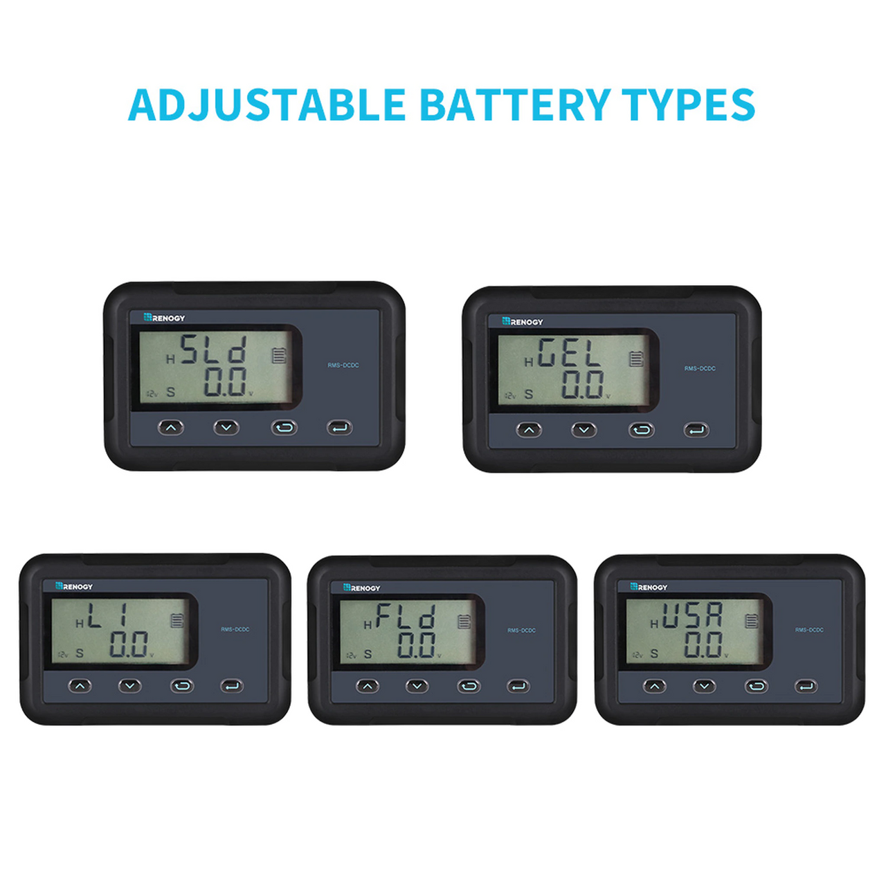 Monitoring Screen for 30/50A DC-DC MPPT Battery Charger