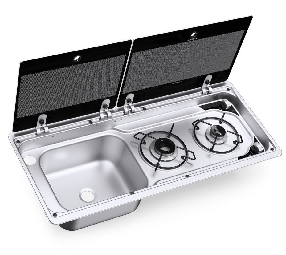 Dometic-Smev 9722 Caravan Motorhome Sink & 2 Burner Hob Combination Unit