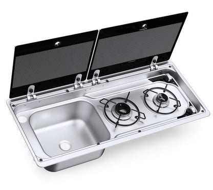 Dometic-Smev 9722 Caravan Motorhome Sink & 2 Burner Hob Combination Unit