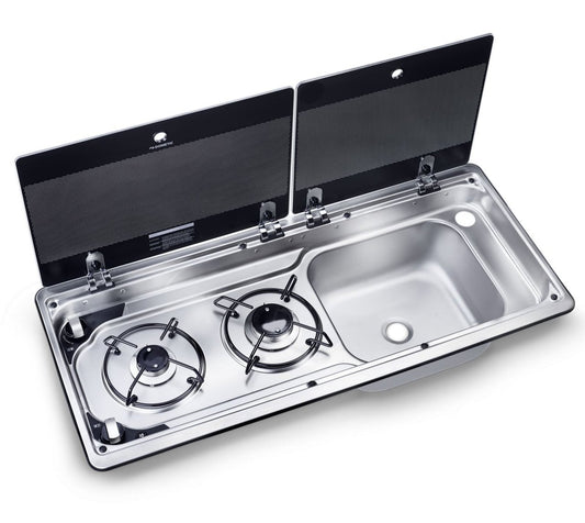 Dometic-Smev 9722 Caravan Motorhome Sink & 2 Burner Hob Combination Unit