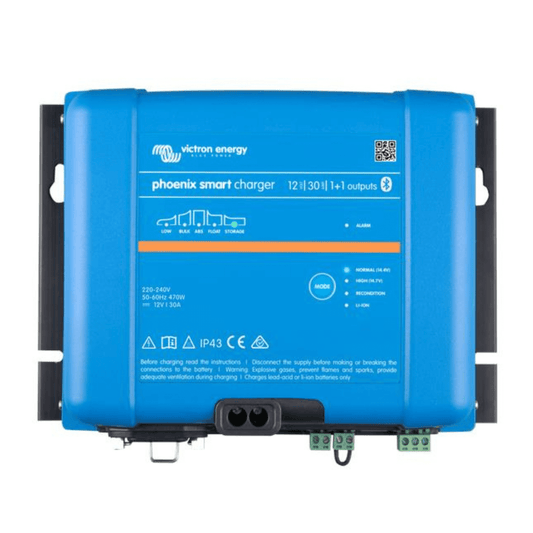 Victron Energy Smart IP43 Charger 12/30 (1+1) 120–240V – PSC123051095