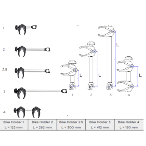 THULE BIKE HOLDERS WITH ACUTIGHT KNOB