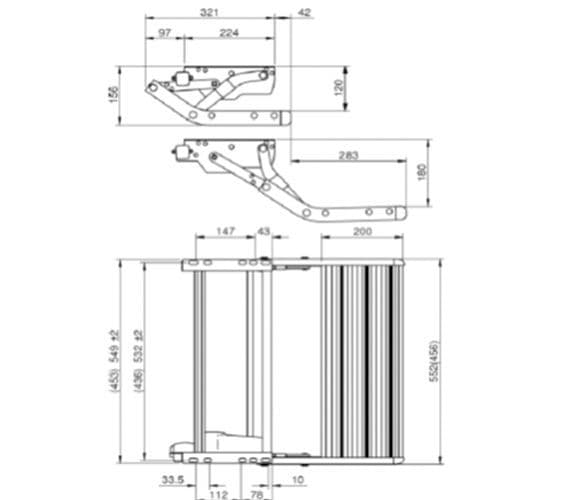 THULE SINGLE DROP DOWN STEP 12V - 460 OR 550